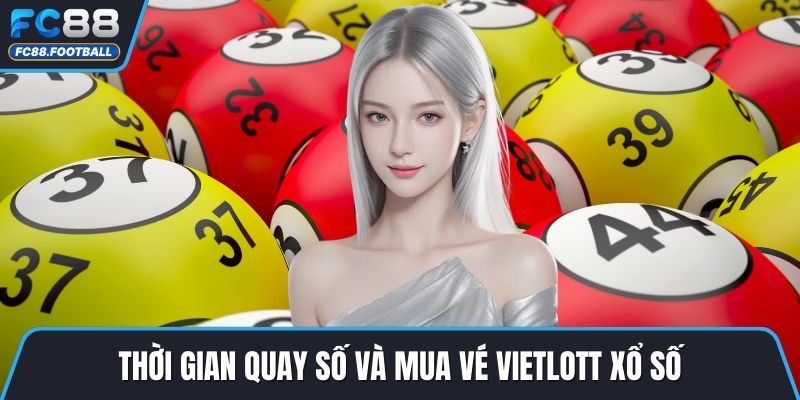Thời gian quay số và mua vé Vietlott xổ số